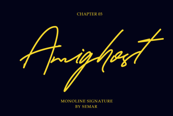 Amighost: The Elegant Handwritten Font for Every Design Need
