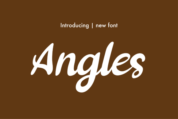 Angles: A Handwritten Font for Elegant Design