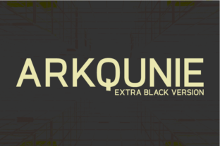Arkqunie Extra Black: A Versatile Sans Serif for Modern Design Workflows
