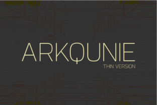 Arkqunie Thin: A Versatile Typographic Choice