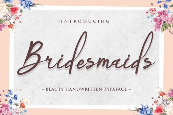 Bridemaids: A Timeless Handwritten Font