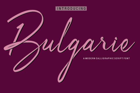 Bulgarie: A Timeless Handwritten Font for Every Design