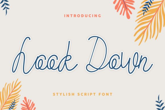 Discover the Elegance of Look Down: A Handwritten Font for Every Design Need