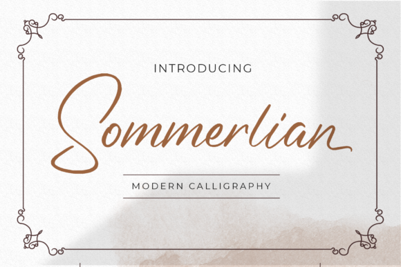 Discover the Elegance of Sommerlian: A Timeless Handwritten Font for Every Need