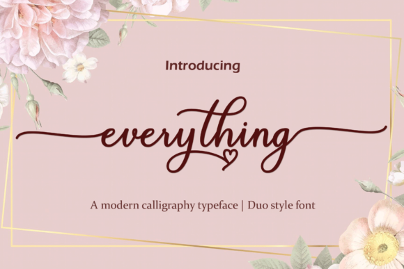 Everything: A Timeless Handwritten Font for Modern Design