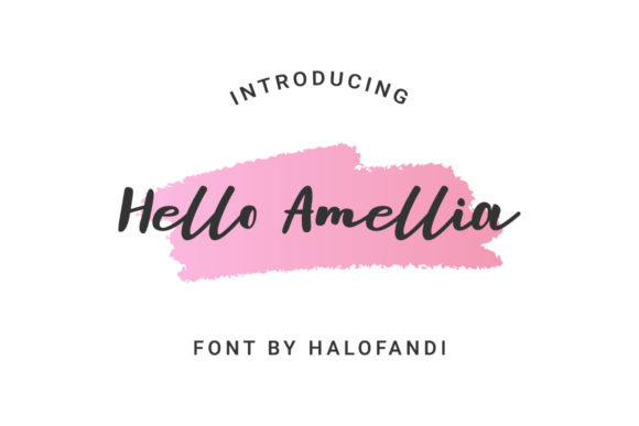 Hello Amellia: A Timeless Handwritten Font for Every Design