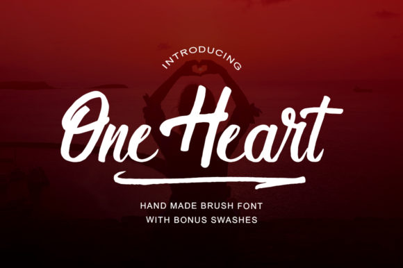 One Heart: A Handwritten Font for Creative Projects