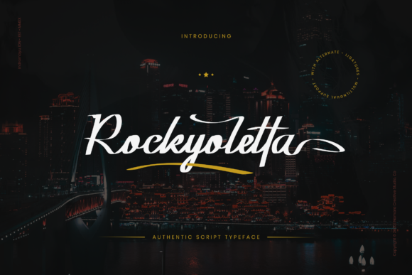 Rockyoletta: A Stylish Script Font for Strategic Design