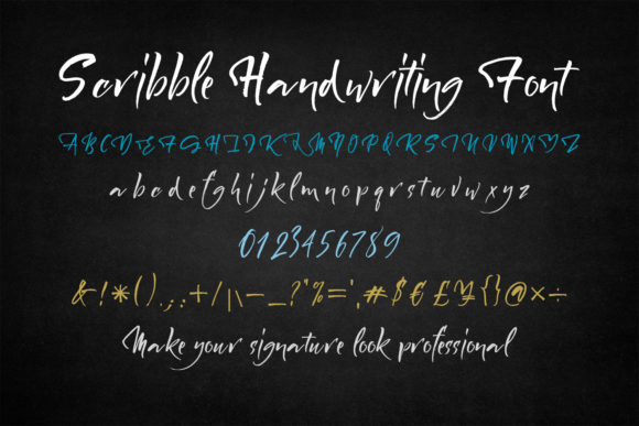 Scribble: A Stylish Script Font for Elegant Design